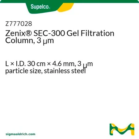Колонка для гель-фильтрации Zenix SEC-300, 3 мкм, 30 см × 4,6 мм, нержавеющая сталь