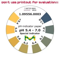 Индикаторная бумага для pH 5.4–7.0, рулон 4.8 м, MQuant