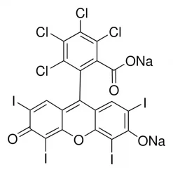 Бенгальский розовый (Rose Bengal), краситель, 95%, ≥96% (HPLC)