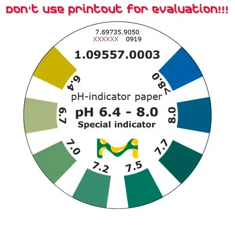 Индикаторная бумага pH 6.4–8.0 Special indicator, рулон 4.8 м, MQuant®