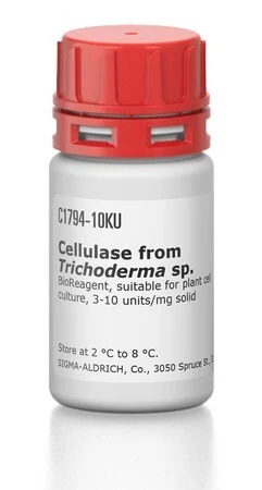 Целлюлаза из Trichoderma sp., BioReagent, для культуры растительных клеток, 3-10 ед/мг
