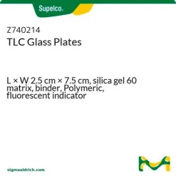Пластины для ТСХ, силикагель 60, с флуоресцентным индикатором, 2,5 см × 7,5 см