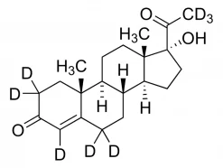 17α-Гидроксипрогестерон-d8 (2,2,4,6,6,21,21,21-d8), 100 мкг/мл в метаноле, сертифицированный стандарт