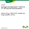 Шприцы для автосамплеров Shimadzu AOC14, 17, 20 и 20i, объем 10 мкл, 10R-S-0.47, игла 26 ga, длина иглы 42 мм