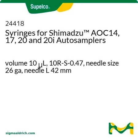 Шприцы для автосамплеров Shimadzu AOC14, 17, 20 и 20i, объем 10 мкл, 10R-S-0.47, игла 26 ga, длина иглы 42 мм