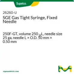 Газоплотный шприц SGE с фиксированной иглой, 250 мкл, 25 ga, 50 мм × 0,50 мм