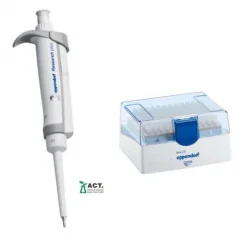 Дозатор механический одноканальный Eppendorf Research Plus G, переменный объем 2–20 мкл, светло-серый, с боксом