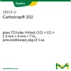 Карботрап 202, стеклянная трубка для термодесорбции, фиттингованная, 6 мм × 4 мм × 7 дюймов, предварительно