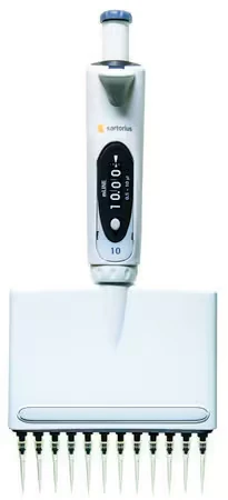 Механический дозатор Sartorius mLINE, 12-канальный, объем 0.5–10 мкл