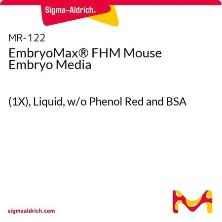 EmbryoMax® FHM среда для эмбрионов мыши (1X), жидкая, без фенолового красного и BSA