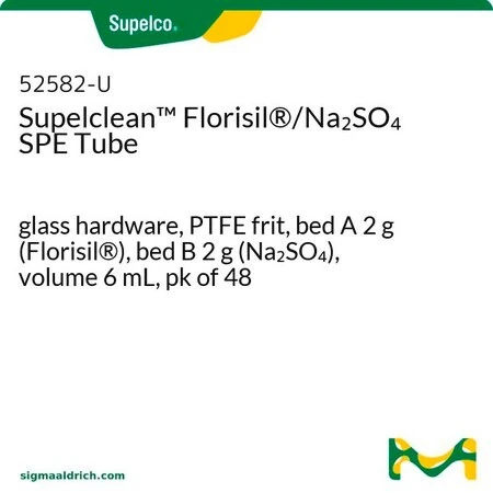 Supelclean Флорисил/Na2SO4 SPE-картридж, стеклянный корпус, PTFE-фильтр, слой A 2 г (Флорисил), слой B 2 г (Na2SO4)
