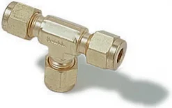 Тройник SWAGELOK® 200-3, латунный, 1/8 дюйма