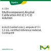 Многокомпонентный калибровочный набор спиртов (C1-C3), раствор в H2O, сертифицированный референсный материал