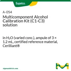 Многокомпонентный калибровочный набор спиртов (C1-C3), раствор в H2O, сертифицированный референсный материал