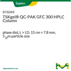 TSKgel® QC-PAK GFC 300 ВЭЖХ-колонка, фаза диол, 15 см × 7,8 мм, 5 мкм