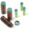 Вставные флаконы с винтовой крышкой, зеленая термореактивная крышка с PTFE-прокладкой, в сборе, 40 мл, 100 шт.