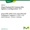 Стеклянная насадочная колонка для ГХ, фаза SP-1000, 0.1%, носитель Carbopack C 80/100, 6.0 фут × 1/4 дюйма × 2.0 мм