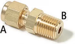 SWAGELOK® переходник на наружную резьбу NPT, нержавеющая сталь, 1/4 дюйма SWAGELOK, 1/8 дюйма NPT, 400-1-2