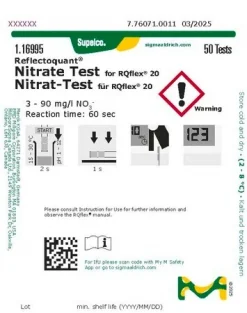 Нитрат-тест, рефлектометрический, 3–90 мг/л (NO₃⁻), для REFLECTOQUANT®