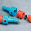Keck® Quick-Disconnect Adapter, трубный адаптер, синий