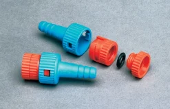 Keck® Quick-Disconnect Adapter, трубный адаптер, синий