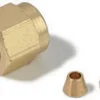 Гайка и комплект переднего и заднего обжимных колец SWAGELOK 200-S, латунь, 1/8 дюйма
