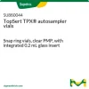 Виалы для автосемплера TopSert TPX, прозрачные PMP, со встроенным стеклянным вкладышем 0,2 мл
