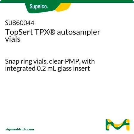 Виалы для автосемплера TopSert TPX, прозрачные PMP, со встроенным стеклянным вкладышем 0,2 мл