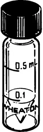Флаконы V-Vials с винтовой крышкой и сплошной крышкой, 1 мл, 13-425, 13×44 мм, упаковка 12 шт.