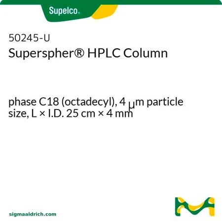 Колонка Superspher® для ВЭЖХ, C18 (октадецил), 4 мкм, 25 см × 4 мм