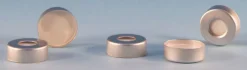 Кримп-крышки с PTFE/силиконовой мембраной, алюминиевые, серебристые, 13 мм, 100 шт.
