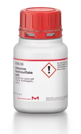 Аденин гемисульфат, BioReagent, для культуры растительных клеток, ≥99%