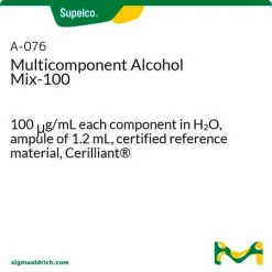 Многокомпонентная смесь спиртов Mix-100, 100 мкг/мл каждого компонента в H2O, ампула 1.2 мл, сертифицированный