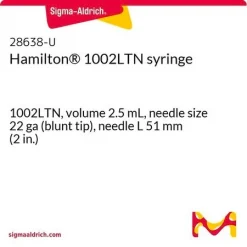 Шприц Hamilton 1002LTN, объём 2,5 мл, игла 22 ga (тупоконечная), длина иглы 51 мм