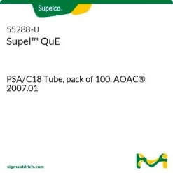 Supel™ QuE дисперсионная пробирка PSA/C18, упаковка 100 шт., метод AOAC® 2007.01