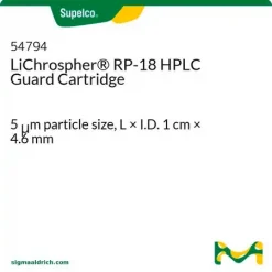 LiChrospher RP-18 защитная картриджная колонка для ВЭЖХ, 5 мкм, 1 см × 4.6 мм