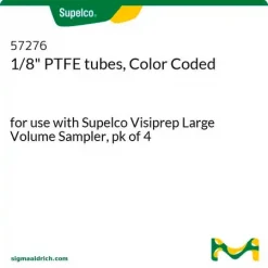 Трубки ПТФЭ 1/8" с цветовой кодировкой, для пробоотборника Visiprep Large Volume, упаковка 4 шт.