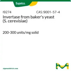Инвертаза из пекарских дрожжей (S. cerevisiae), 200-300 ед/мг твердого вещества