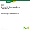 Omnifit® Standard Bore Connector, трехходовой клапанный соединитель