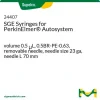Шприц SGE для PerkinElmer Autosystem, 0.5 мкл, 0.5BR-PE-0.63, съемная игла 23 ga, 70 мм