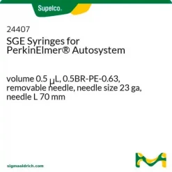 Шприц SGE для PerkinElmer Autosystem, 0.5 мкл, 0.5BR-PE-0.63, съемная игла 23 ga, 70 мм