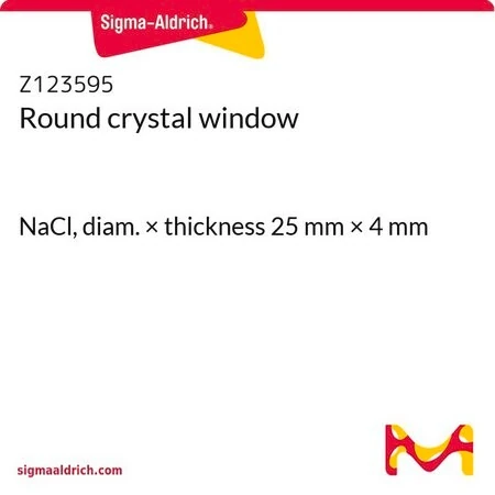 Круглое кристаллическое окно NaCl, диаметр × толщина 25 мм × 4 мм