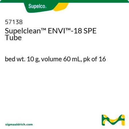 Supelclean ENVI-18 картридж для ТФЭ, 10 г, 60 мл, упаковка 16 шт.
