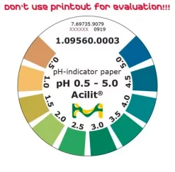 Индикаторная бумага pH 0.5–5.0, рулон 4.8 м, MQuant®