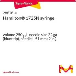 Шприц Hamilton 1725N, объём 250 мкл, игла 22 ga (тупоконечная), длина иглы 51 мм