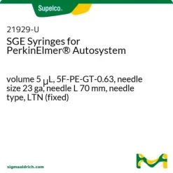 Шприцы SGE для автосемплера PerkinElmer Autosystem, 5 мкл, 5F-PE-GT-0.63, игла 23 ga, 70 мм, LTN (фиксированная)